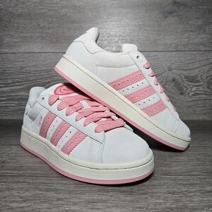 Adidas Campus 00s Valentine's Day Cream Pink Red Size 5 Youth / 6 Womens JS3522